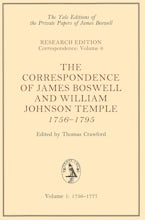 The Correspondence of James Boswell and William Johnson Temple, 1756-1795