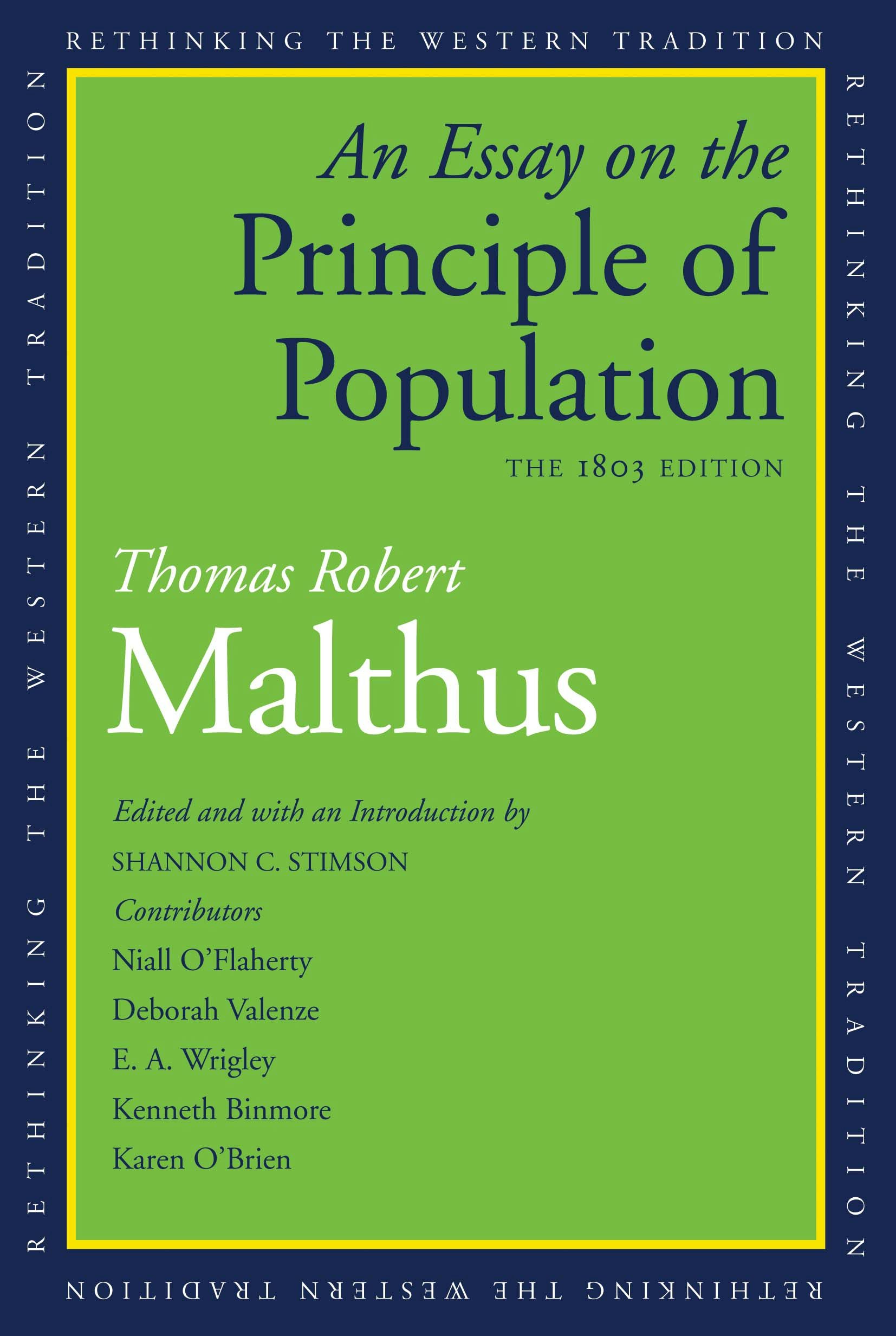 ビジネス・経済 AN ESSAY ON THE PRINCIPLE OF POPULATION 9780300177411.jpg?auto=format&