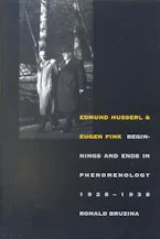 Cover of 'Edmund Husserl and Eugen Fink' by Ronald Bruzina 
